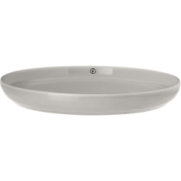 ERNST tányér, d17.5 h2 cm, porcelán, homokszürke